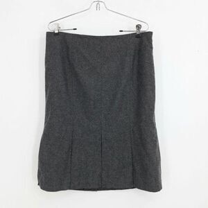 Tommy Hilfiger Y2K Parochial School Girl Wool Pleated Trumpet Skirt Gray Sz 12